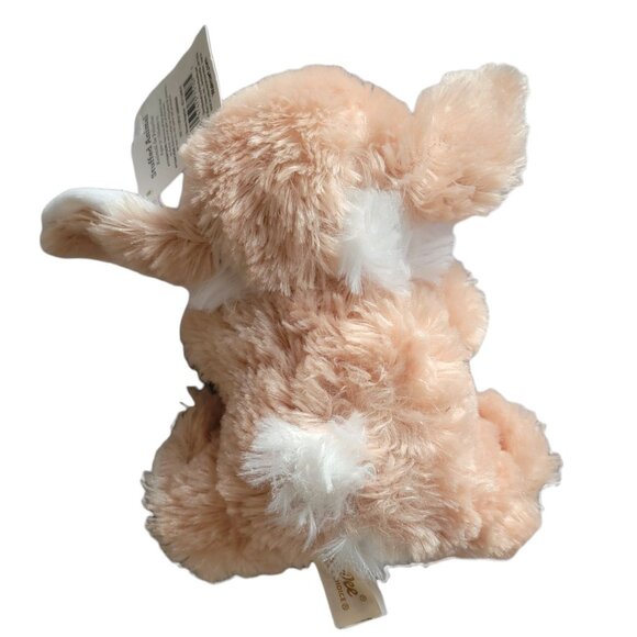 Dan Dee Easter Bunny 8 in Plush Rabbit Brown White Bow Spring Stuffed Animal Toy - Picture 2 of 6